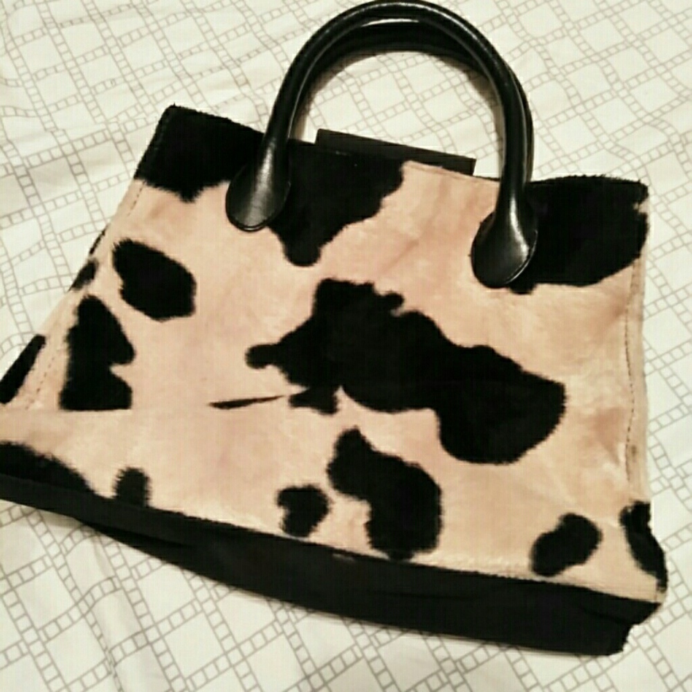 Cow Print Medium Shopper
